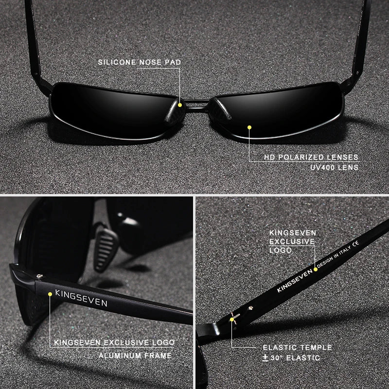 Vintage Retro Brand Designer Men Polarized Sunglasses Square Classic Men Shades Sun Glasses UV400 N7088